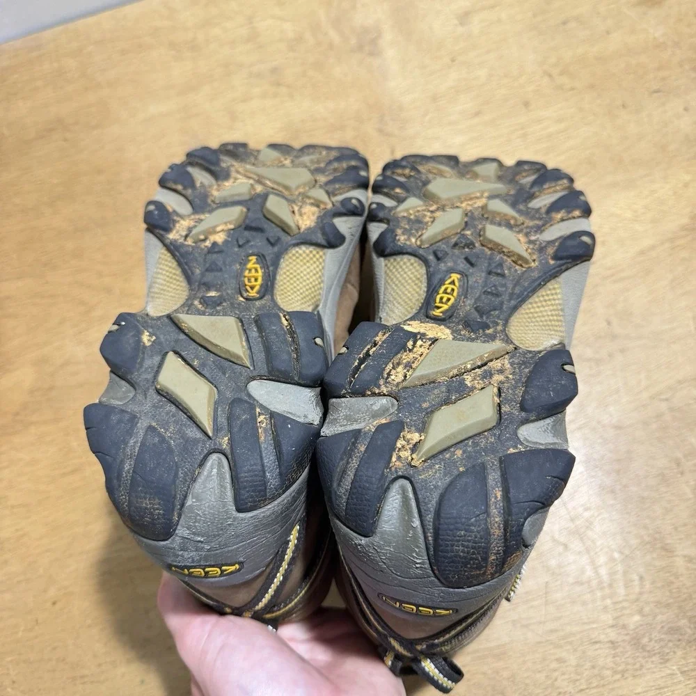 Keen Targhee II Mid Waterproof Hiking Boots Mens 11 Brown Leather 1017346